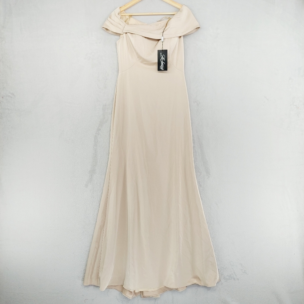 New La Femme 29537 Fitted Off Shoulder Evening Dress P304 - Picture 2 of 10